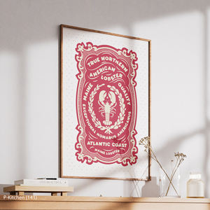 Impression sur toile pour cuisine, Décoration de bar à fruits de mer, Homard du Maine de qualité, Décoration murale moderne pour bar à boissons - Product Image 3