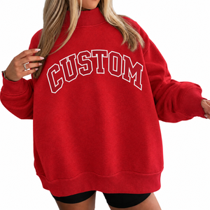 Sweat-shirt oversize à col montant pour femme en tissu polaire de haute qualité, respirant, écologique et anti-rétrécissement, idéal pour un usage décontracté en hiver - Product Image 6