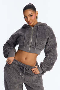 Women Fuzzy Fleece Hoodie <b>Set</b> Casual Y2K Streetwear Lounge Wear OEM ODM Manufacturer USA Market - Product Image 5