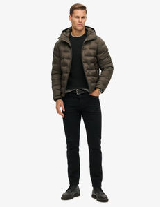 Veste matelassée en polyester rembourrée de bulles avec logo personnalisé pour homme, veste d'hiver personnalisée pour homme et femme avec doublure en sherpa - Product Image 3