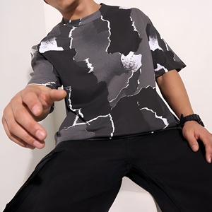 เสื้อยืดผู้ชายไซส์ใหญ่พิเศษ ผ้าคอตตอน 100% เนื้อหนา ลายปะติด ดีไซน์ทันสมัย น้ำหนัก 260 กรัม พิมพ์ลาย DTG สไตล์สตรีทแฟชั่น เสื้อเปล่าสำหรับขายส่ง - Product Image 2