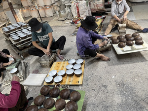 Vietnam Mother of pearl inlay <b>Coconut</b> <b>Shell</b> Salad Bowl Decorative Reusable Serving Bowl for Restaurant Home Kitchen - Product Image 5