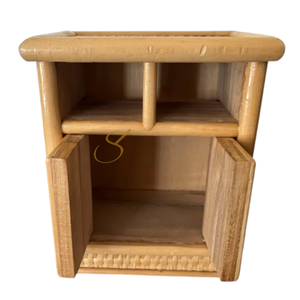Meubles miniatures vintage en bambou et rotin, armoire de rangement en rotin des années 1980 RefW1 - Product Image 6