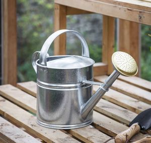 Regadera de metal rústica para jardín, para plantas de interior y exterior, maceta duradera con pico largo y mango cómodo - Product Image 2