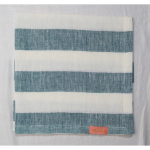 Serviette de table ZEDAAR rayée 100% lin 45x45cm, faite à la main, carrée, décoration de table, style simple, utilisation en cuisine, pour mariage et fête - Product Image 6