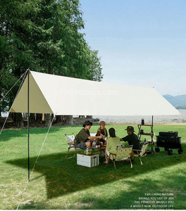 Chine randonnée personnalisée 3x3 4x3 5x3 extérieur jardin loisirs oxford imperméable pluie mouche camping tente bâche avec poteau - Product Image 1