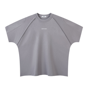 เสื้อยืดแขนสั้นผู้ชายสไตล์ลำลองพิมพ์ลายตัวอักษรผ้าเจอร์ซีย์คอตตอน 100% ลายเรียบ สำหรับเสื้อผู้ชาย รุ่นเบสิคซัมเมอร์เทรนดี้ - Product Image 4