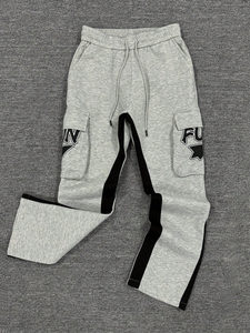 Pantalones Jogger Acampanados para Mujer al por Mayor, de Cintura Media, de Poliéster/Algodón, Transpirables, Ecológicos, Suaves, Holgados, de Pierna Ancha Recta - Product Image 3