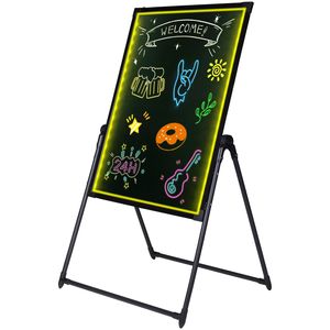 Lavagna Luminosa a LED 32"x24" Effetto Neon RGB Cancellabile, Lavagnetta Illuminata per Messaggi, Insegna per Menu, Lavagna da Disegno per Uso Domestico - Product Image 3