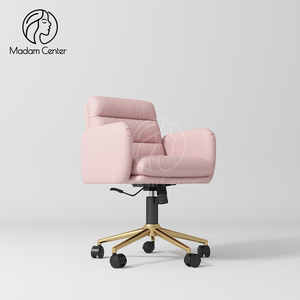 Sillón de Manicura Madamcenter de Tablero de Partículas de Cuero, Asiento Doble para Manicuristas, Ecológico, Duradero, Profesional, Hidráulico, para Salón de Uñas - Product Image 1