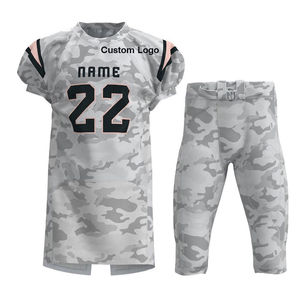 Uniforme de football américain unisexe pour adultes, 100% polyester, séchage rapide, impression par transfert thermique, personnalisable, vêtements de sport de qualité supérieure - Product Image 6