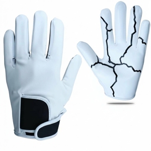 New Arrival High Quality Breathable Full Finger <b>Sticky</b> Football Receiver Gloves Sports Training American Football Gloves - Product Image 2