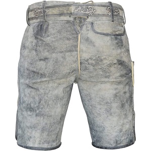 Enge lederhose FR mdchen Mujer Lederhosen Short Brown o Color sólido Trachten Lederhosen Hot Pants para damas con pantalones cortos - Product Image 2