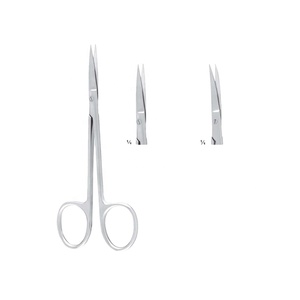 Hoạt động kéo thẳng và cong sắc nét cùn Iris kẹo cao su khâu TC kéo với tungsten carbide tip - Product Image 1