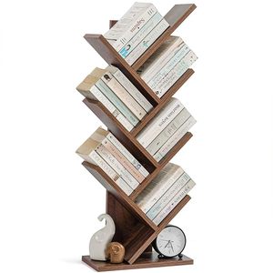 Étagère à livres pour la maison, 7 niveaux, en forme d'arbre, en bois, organisateur de rangement, étagère de présentation pour bureau, salon, salle d'étude - Product Image 6