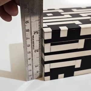 Caja de Joyería Decorativa Hecha a Mano con Diseño Marroquí de Flor de Amor con Incrustaciones de Hueso Ecológica, Decoración para Mesa del Hogar, Año Nuevo - Product Image 1