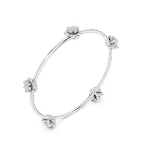 Bracelet en or rose 14 carats avec diamant rond cultivé en laboratoire pour femmes |   Vêtements de bureau |   Nouveau diamant cultivé - Product Image 3