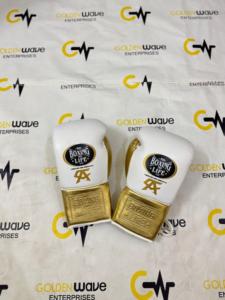 Gants de boxe en cuir de vachette véritable de haute qualité, fabriqués sur mesure en usine, très demandés, pour la lutte (No Boxing No Life). - Product Image 4