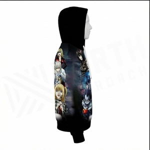 Sudadera con Capucha con Estampado de Anime Death Note para Hombre, Corte Regular, Informal, con Estampado por Sublimación, Tipo Anime - Product Image 3