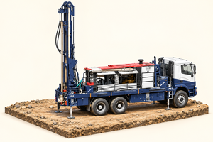 Plataforma de Perforación de Pozos de Agua Montada en Camión Reacondicionada, 300m de Profundidad, Equipo de Minería - Product Image 4