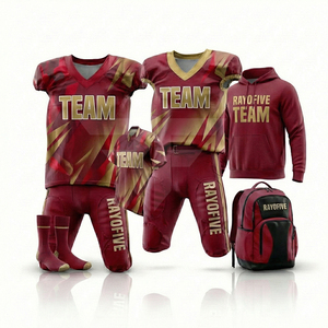 Achetez un maillot de football américain en gros, tissu en maille léger, coupe unisexe pour adulte, manches courtes, respirant. - Product Image 2