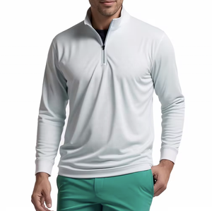 Quarter Zip Pullover Athletic Wear Camisa para Golf Transpirable Ropa al aire libre Tallas grandes Otoño Active Tops - Product Image 4