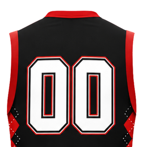 Uniforme de Voleibol Negro y Rojo, Conjunto de Camiseta sin Mangas Sublimada y Pantalones Cortos, Ropa Deportiva para Equipos, Atuendo de Entrenamiento y Partido Personalizado - Product Image 5
