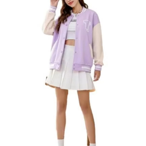 Chaqueta Universitaria de Béisbol Personalizada para Mujer, Última Moda, Gran Venta, a un Precio Muy Razonable, Servicio OEM - Product Image 1