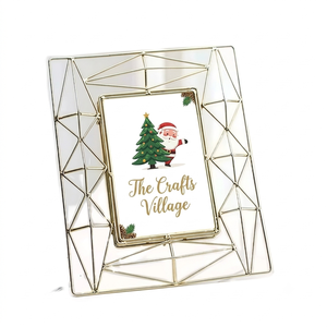 Bamboo Design Gold Plated Metal Photo <b>Frame</b> Modern Decorative <b>Picture</b> <b>Frame</b> for Home Office & Gifting Decor Use - Product Image 5