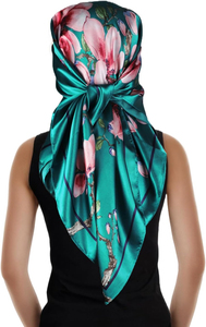 Foulard carré unisexe en satin de soie imprimé personnalisé pour femme, bandana de mode d'extérieur, foulard de haute qualité, le meilleur - Product Image 3
