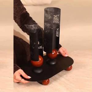 Quemador de Incienso Moderno con Forma de Hongo, de Cerámica y Metal, para Mesa, Porta Incienso Oud Bakhoor - Product Image 3