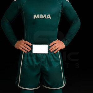 Shorts de Muay Thai fabriqués au Pakistan, prix bas, tissu haute densité, pour la salle de sport, fabriqués avec les meilleurs matériaux, en promotion. - Product Image 5