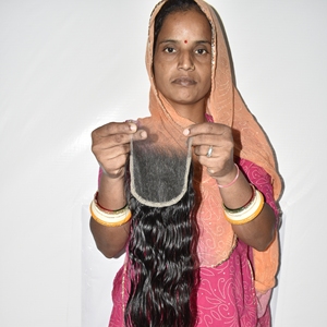 Extensiones de Cabello Humano Natural Virgen Vietnamita 4x4 HD, Sin Enredos, Sin Caída, Precio de Fábrica al Por Mayor, ¡Venta Caliente! - Product Image 1