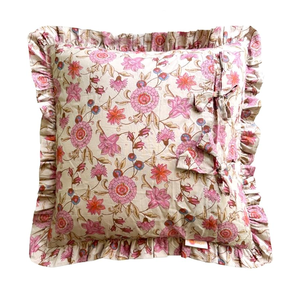 Funda de Cojín Cuadrada Elegante en Beige y Rosa para Decoración de Sala de Estar y Dormitorio, Suministro Directo de Fábrica, Disponible a Precio Accesible - Product Image 5