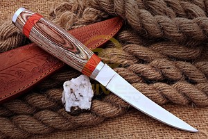 Handmade <b>Boning</b> Fillet <b>Knife</b> Stainless Steel Blade Ergonomic Wood <b>Handle</b> Butcher <b>Knife</b> - Product Image 4