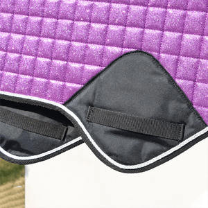 Almohadilla de fieltro clásica de contorno único con forro transpirable para silla de montar, para equitación, salto y montura western. - Product Image 3