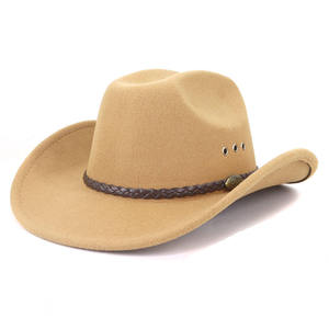 Sombrero Vaquero Occidental de Cuero Genuino de Alta Calidad, Ala Ancha, Hecho a Mano, Sombrero de Moda para Exteriores para Hombres y Mujeres - Product Image 5