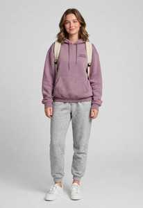 <b>Women's</b> <b>Purple</b> Hooded Sweatshirt and Grey Jogger Pants Set Casual <b>Tracksuit</b> - Product Image 6