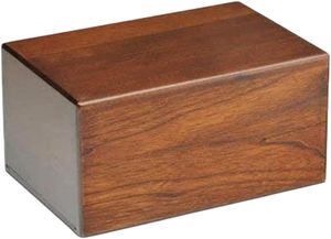 Indian wood cremation urn | impex designs | Wooden Cremation urn | Urn for your loved ones | <b>Keepsake</b> wooden rosewood urn <b>box</b> | - Product Image 3