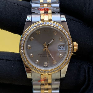 BOJ Plain R.O.L.E.X.55 36mm Two Tone Stainless Steel Mechanical Auto Analog Wrist <b>Watch</b> For <b>Women</b> Fashion At Low Price Hot Sale - Product Image 1