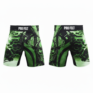 กางเกงขาสั้น MMA คุณภาพพรีเมียมสำหรับผู้ชาย สำหรับฝึกซ้อมและต่อสู้ แห้งเร็ว ระบายอากาศได้ดี รับสกรีนโลโก้ ออกแบบเพื่อประสิทธิภาพในการเล่นกีฬา - Product Image 3