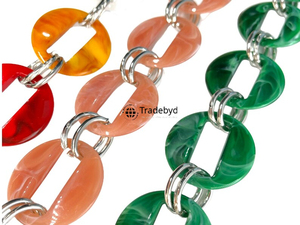 Collier tendance en résine, bijoux fantaisie légers, accessoires de mode pour femmes, cadeau Tradebyd - Product Image 5
