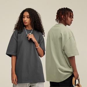 T-shirt personnalisé pour homme, coupe décontractée, col rond, manches courtes, épaules tombantes, respirant, poids du tissu 220g - Product Image 5