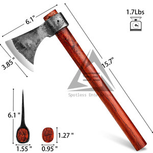 Stainless Steel Bearded <b>Axe</b> High Quality Wood <b>Handle</b> Cutting Tool for Outdoor Use - Product Image 2