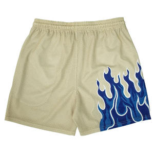 Shorts en maille imprimés à faible MOQ 2026, séchage rapide, unisexe (hommes/femmes), 180 g/m², shorts de basketball double couche en maille - Product Image 3