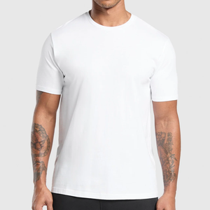 Camiseta de Manga Corta para Hombre, Cuello Redondo, Color Azul Marino, Corte Regular, Diseño Estampado, Estilo Jersey Informal, 100% Algodón, Transpirable, 220g - Product Image 5
