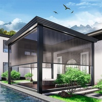 Nouveau Moderne en Plein Air Étanche Jardin Arches Arbors Pergola de Persienne En Aluminium Pergola En Aluminium
