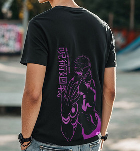 T-shirt en coton pour homme imprimé DTF personnalisé, qualité supérieure, col rond, décontracté, tissu respirant et doux, fabricant OEM et ODM - Product Image 5