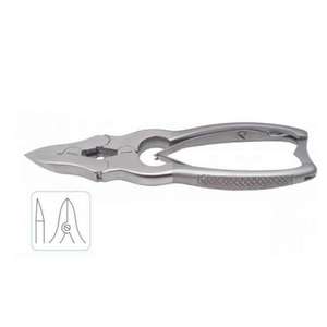 Vente en gros de coupe-ongles de podologie de haute qualité, à double action, en forme de lune, à mâchoires droites, à double ressort, 15 cm - Product Image 4
