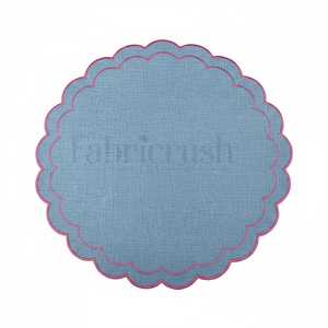 Set de table en tissu imprimé fleurs bleu denim, facile d'entretien, lavable en machine, décoration rustique pour cuisine, nappe de table, serviette. - Product Image 2